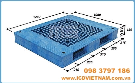 Pallet nhựa kê kho loại HEAVY DUTY