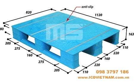 Pallet làm từ chất liệu HDPE