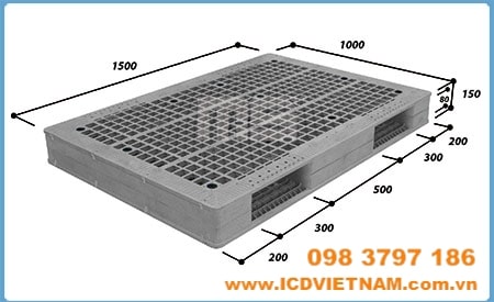 Pallet nhựa kê kho loại JUMBO