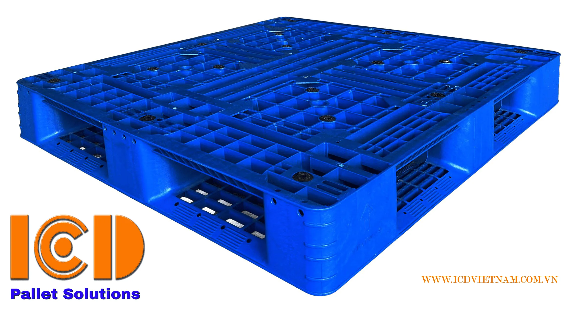 Pallet nhựa kê kho lạnh PL08-LK 1200x1000x145 mm