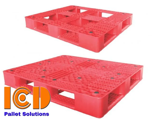 Pallet Nhựa ICD PL04-LK 1200x1000x150 mm đỏ