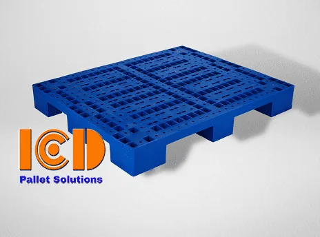 Pallet nhựa lót sàn 1200x1000x150 mm màu xanh PL01-LS