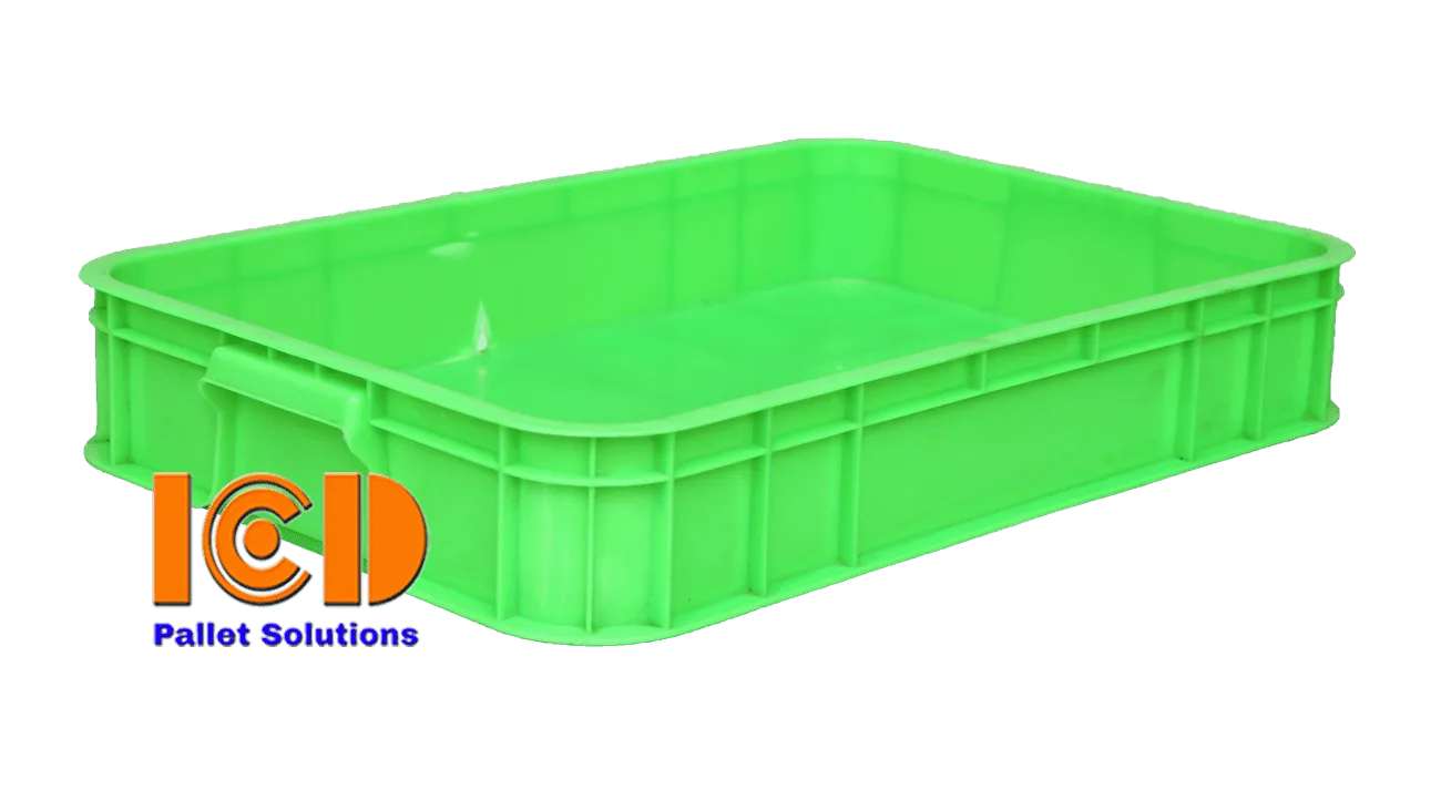 Thùng nhựa sóng bít ICD02-10S KT610x420x100mm
