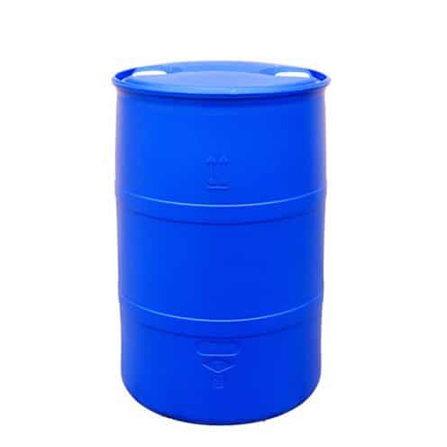 Thùng phuy nhựa HDPE 220 lít màu xanh dương nắp kín hai lỗ rót