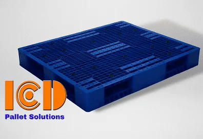 Pallet nhựa kê kho lạnh ICD PL18-LK 1200x1000x150 mm màu xanh
