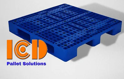 Pallet Nhựa Kê Kho PL06-LK 1100x1100x150 mm xanh