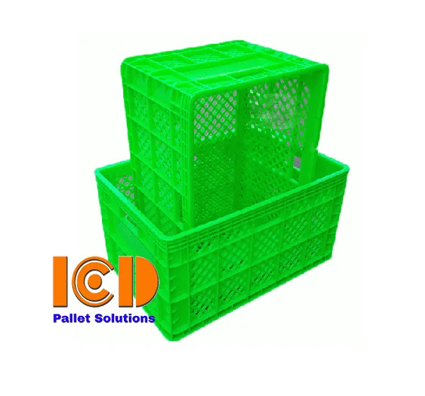 Thùng nhựa ICD HS013 KT 560x375x300 mm màu xanh lá cây