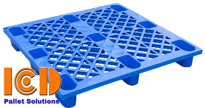 Pallet nhựa cốc ICD C145-2 KT1200x1000x145mm xanh