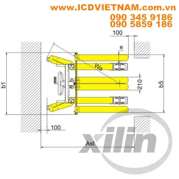 Xilin Heavy-Duty High-Lift Stacker ICD SJJA20E 2000kg - product photo 2