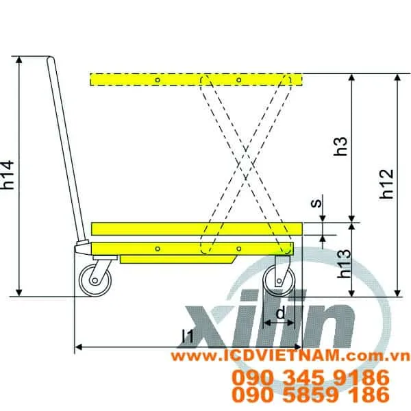 EU Manual Scissor Lift Table ICD EU SP800/1000/1500 - product photo 2
