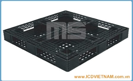 Pallet nhựa xuất khẩu 1100x1100x120 mm N4-1111SL