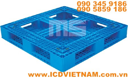 Warehouse Storage Pallet N4-1111 MS Plastics 1100x1100x150 mm - product photo 2
