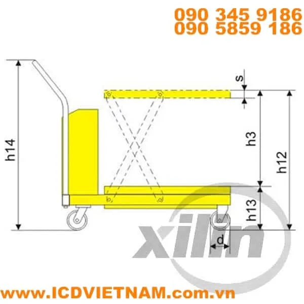 Electric Scissor Lift Table ICD DPS35 - product photo 3