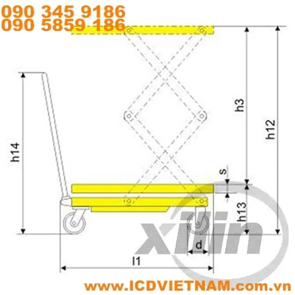 Electric Scissor Lift Table ICD SPS800 - product photo 3