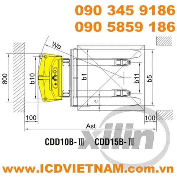Xilin Electric Walkie Stacker ICD CDD10B-III 1000kg - product photo 2