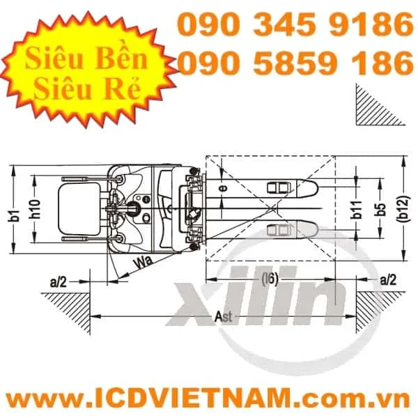 Xilin Electric Counterbalanced Stacker ICD CDDK12-III 1200kg - product photo 2