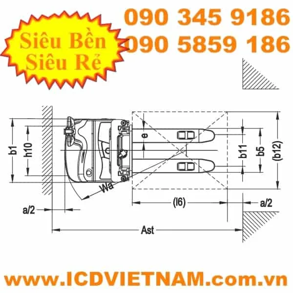 Xilin Electric Walkie Reach Stacker ICD CDDR15-III 1500kg - product photo 4