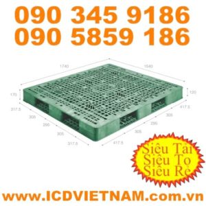 Pallet nhựa 1740x1540x170 mm giá rẻ H1715R4-1A