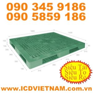 Pallet nhựa 1800x1430x150 mm giá rẻ H1814R4-1A