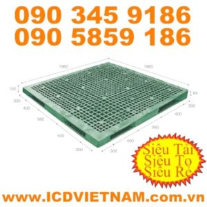 Pallet nhựa 1960x1960x150 mm giá rẻ H1919R4-1A