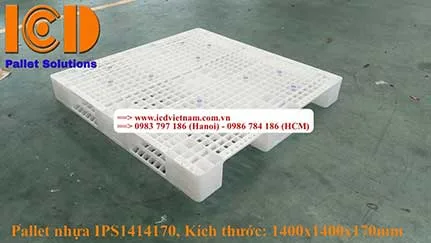 Pallet nhựa 3 chân IPS1414170 KT1400x1400x170mm