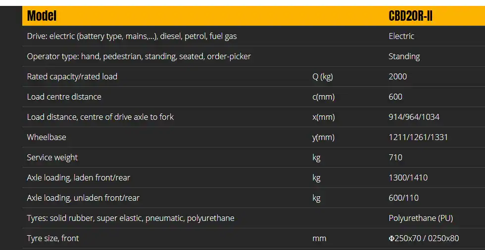 Xilin Electric Rider Pallet Truck ICD CBD20R-II 2000kg - product photo 4