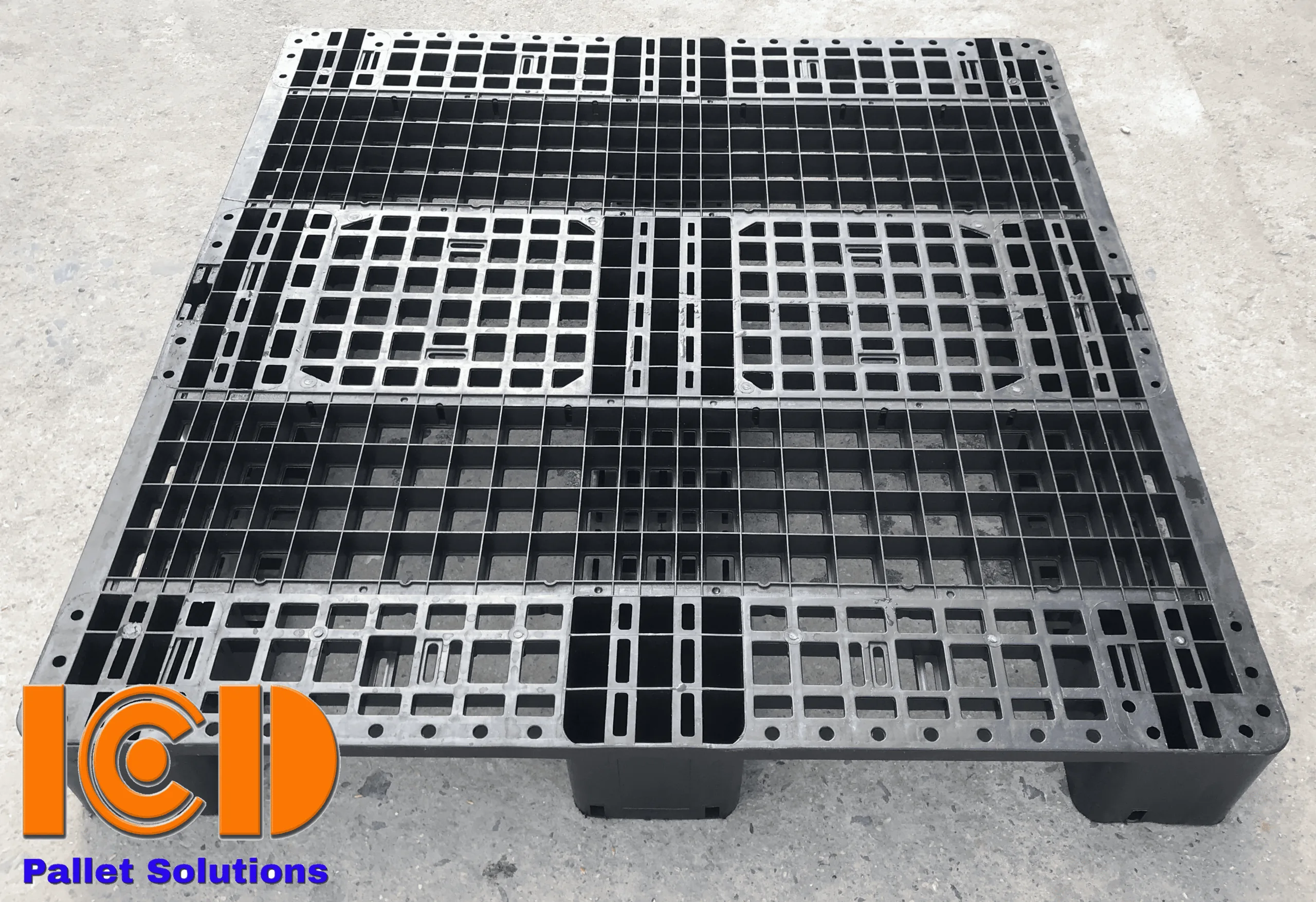 3-Runner Plastic Pallet ICD-PL111115-3B 1100x1100x150 mm - product photo 5