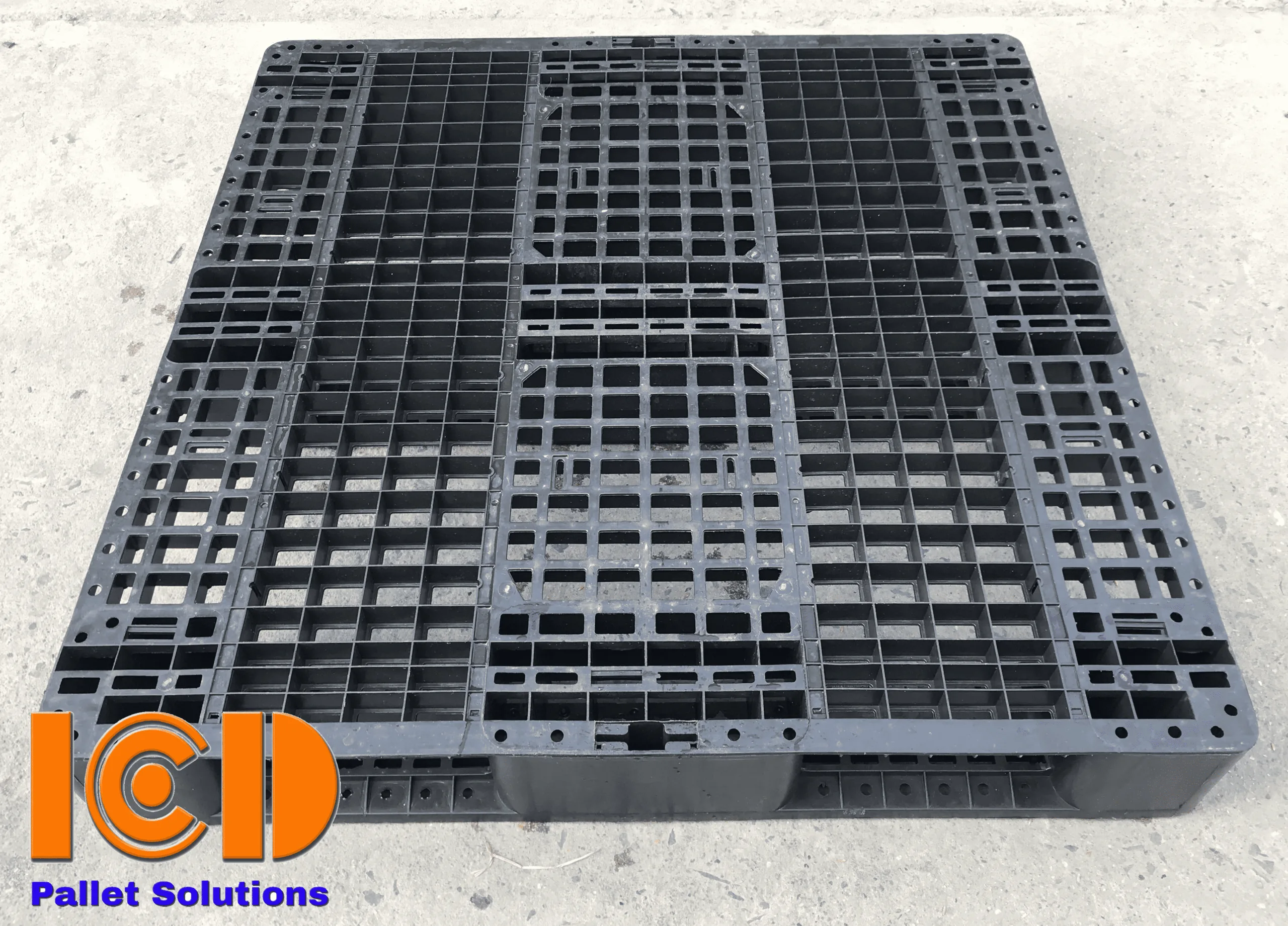 3-Runner Plastic Pallet ICD-PL111115-3B 1100x1100x150 mm - product photo 2