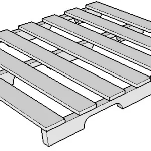 Pallet 1 mặt 4 chiều nâng khoét chân