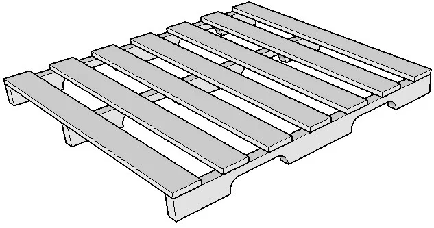 Pallet 1 mặt 4 chiều nâng khoét chân