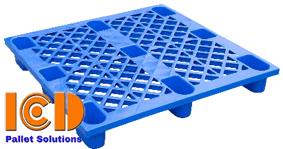 Pallet nhựa cốc ICD C140-2  KT 1100x1100x140mm Xanh