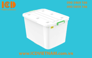 Thùng nhựa đa năng vuông 140L - No.214