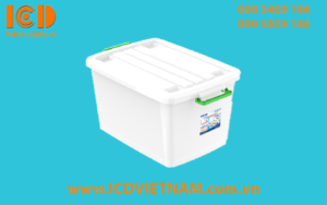 Thùng nhựa đa năng vuông 55L- No.748