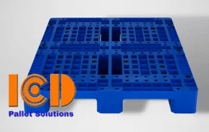 Pallet nhựa kê kho lạnh ICD PL11 - LK 1200x1000x150 mm màu xanh