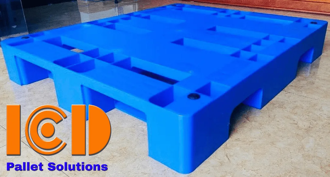 Pallet nhựa 3 chân PMV1012B3 KT1000x1200x170mm xanh