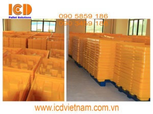 ảnh pallet nhựa chống tràn dầu PLNCTD - 13066 - 1LK