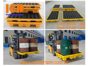 ảnh pallet nhựa chống tràn dầu PLNCTD - 1313 - 1LK(1)