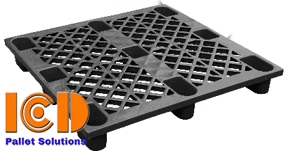 Pallet nhựa cốc ICD NP02-3 KT: 1100x1100x140mm đen