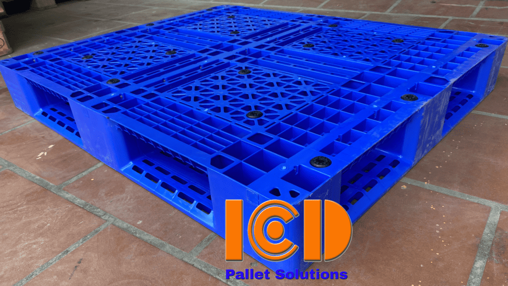 Pallet Nhựa ICD PL19 KT1200x1000x150mm xanh dương