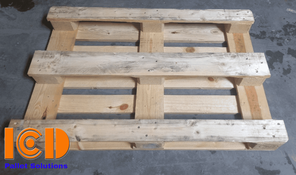 ICD wooden pallet EPAL EU standard 800x1200x144mm