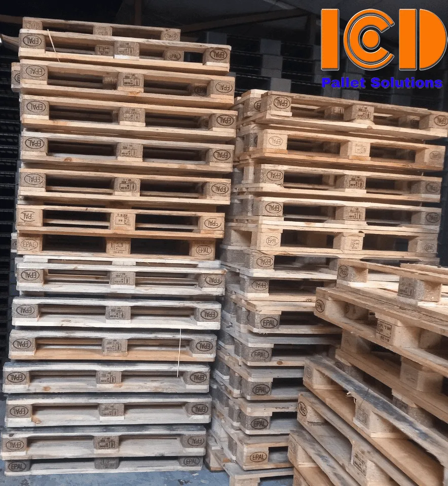 Assembled EPAL wooden pallet 800x1200x144mm by ICD