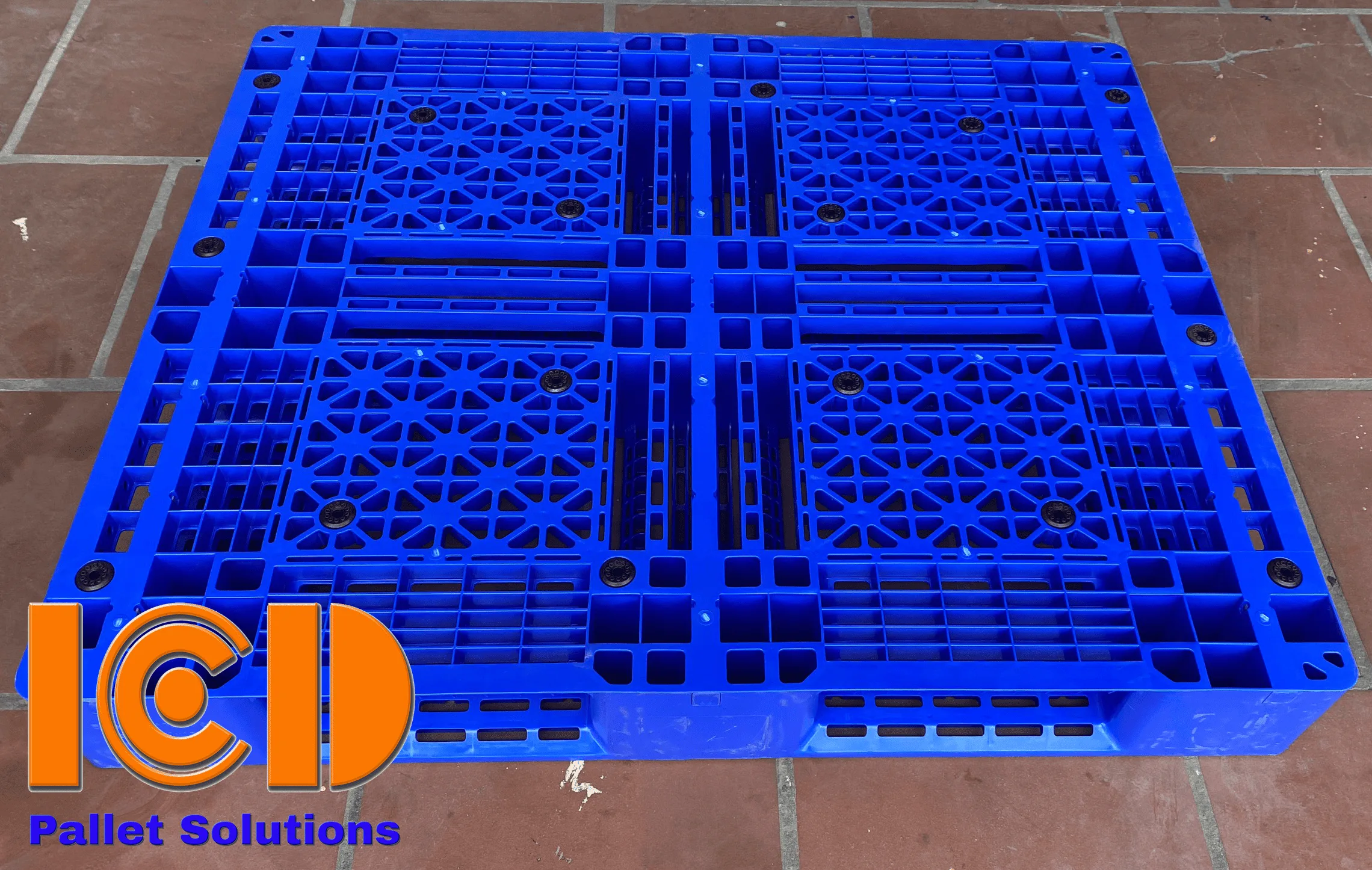Pallet Nhựa Kê Kho ICD PL19BT 1200x1000x150 mm xanh dương
