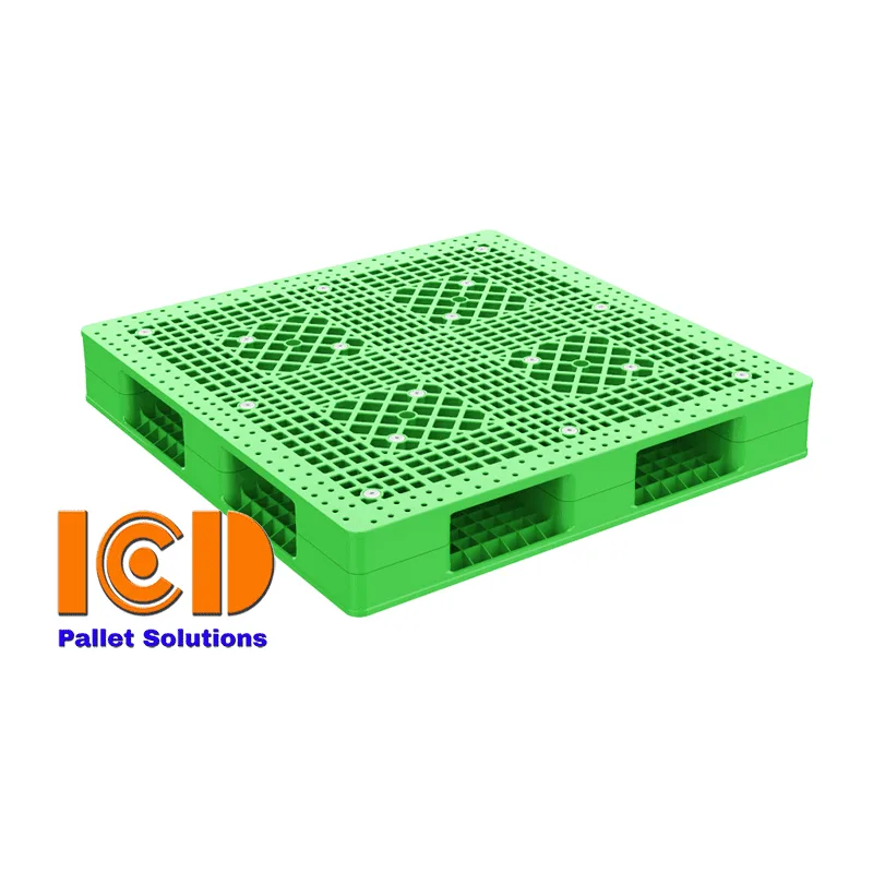 Pallet nhựa mặt kín ICD PLR4–1278 KT1200x1200x150mm