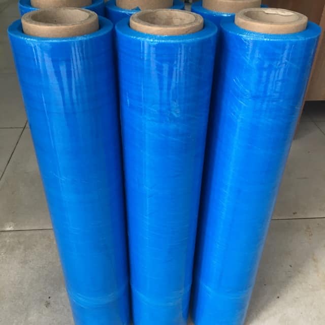 Cuộn màng PE quấn hàng màu xanh ICD Việt Nam