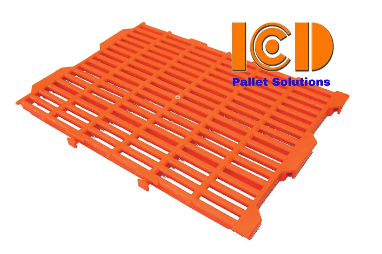 Sàn heo ICD KT550x400 x30mm có 2 chốt vuông