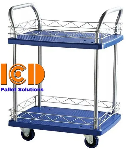 Xe đẩy hàng 2 tầng 4 bánh ICD tải trọng 300kg