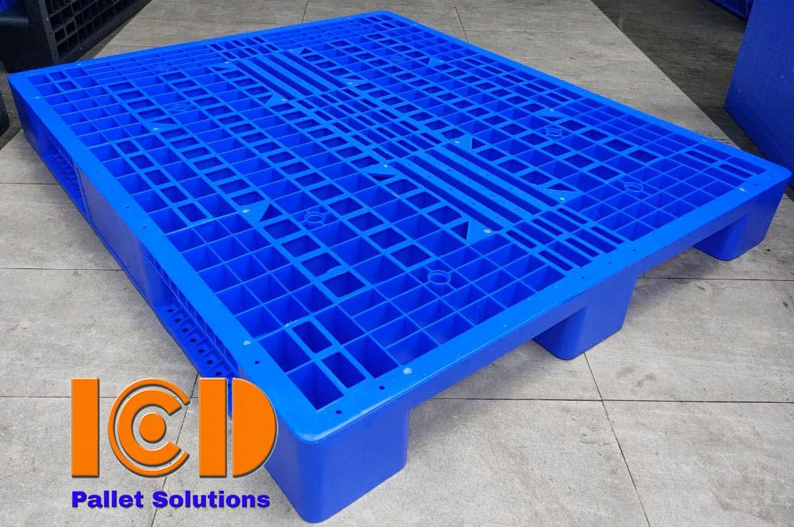 Pallet nhựa ICD-EHV1113B2 KT1000x1300x150mm xanh dương