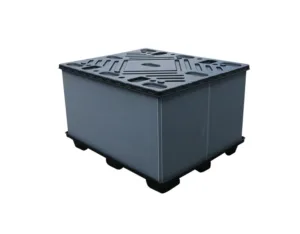 Pallet nhựa container ICD-1208-760 kích thước 1200x800x760 mm