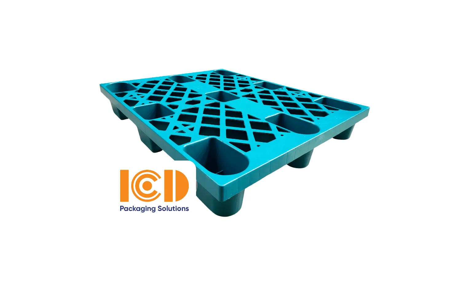 Pallet nhựa cốc ICD KT 1000x800x140mm xanh lá