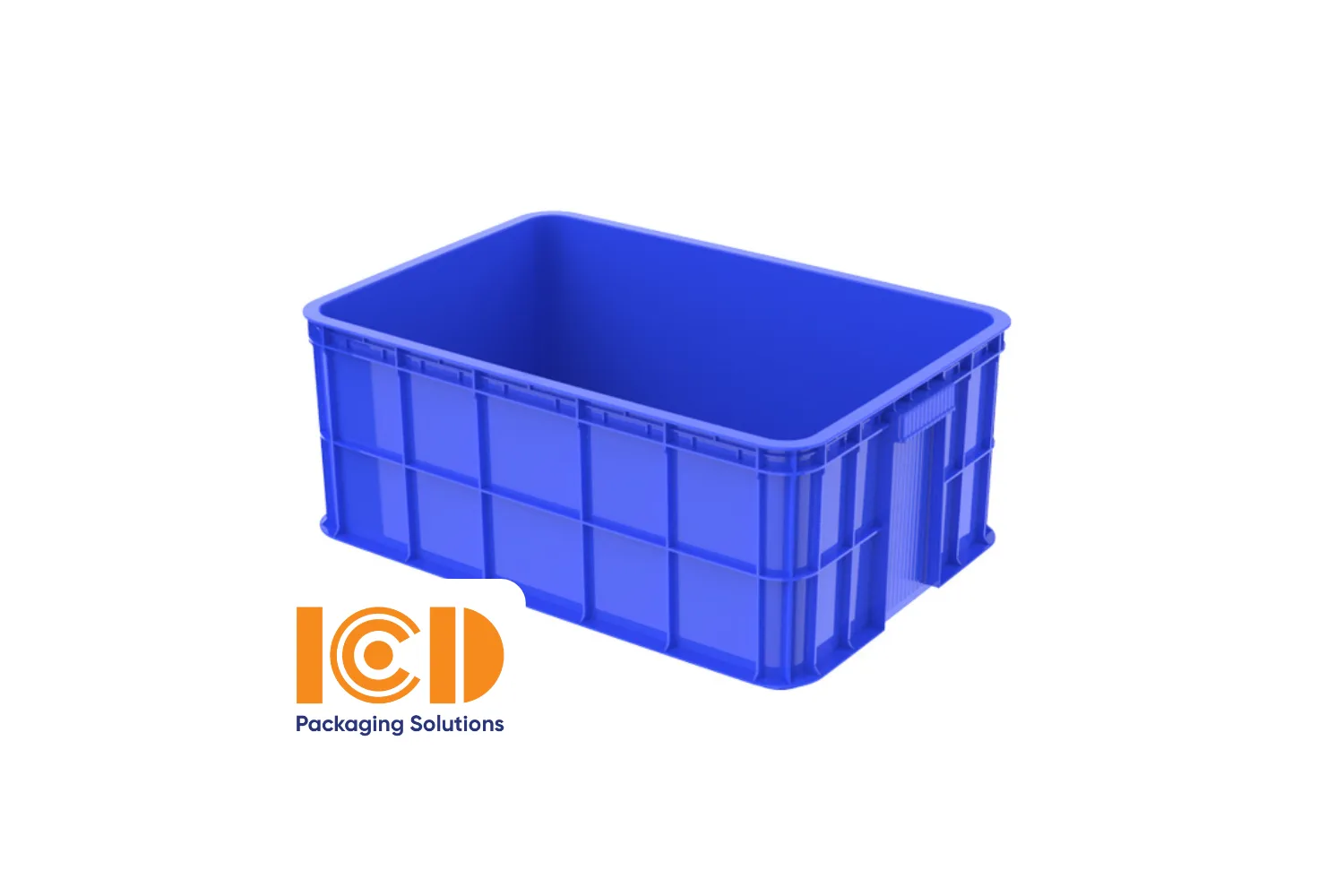 Thùng nhựa sóng bít ICD KT 610x420x190mm